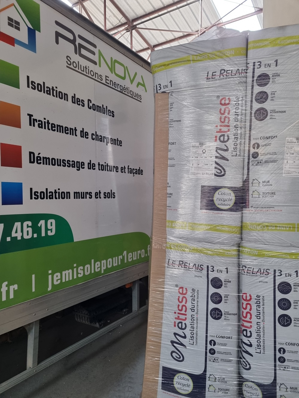 Des isolants recyclés, collectés et produits en France